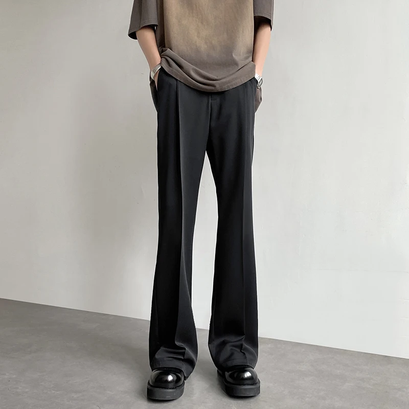 

Мужские брюки Cleanfit Bla для весны и осени, широкие брюки в стиле Неаполи, прямые брюки-трубы, повседневные свободные длинные брюки