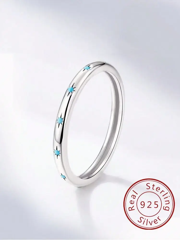 

925 Sterling Silver Simplicity Personalized Mangxing Round Zircon Ring For Women Anniversary Fashion High Quality Fine Jewelry
