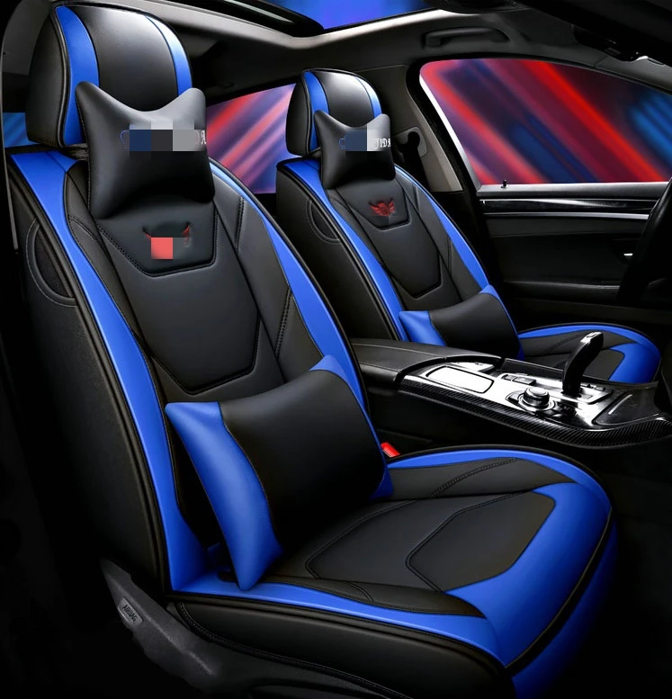 Car interior accessories car protector Luxury full set PU leather seat covers for five seat car