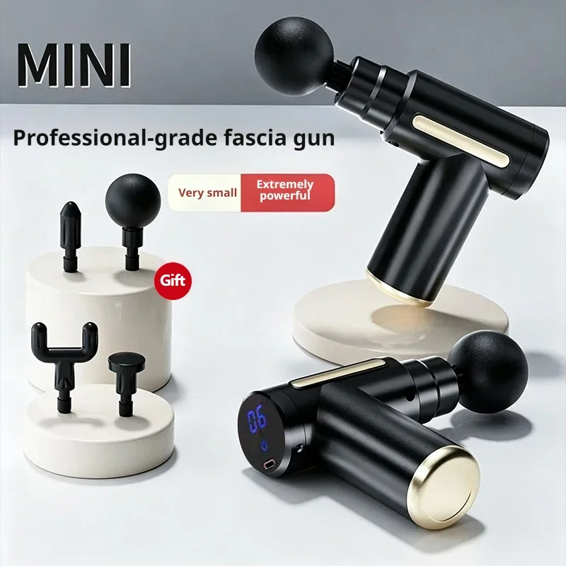 6 Speed Mini Electric Fascia Gun Deep Tissue Muscle Massager Portable Body Relax Massage Gun For Sports Pain Relief view 2