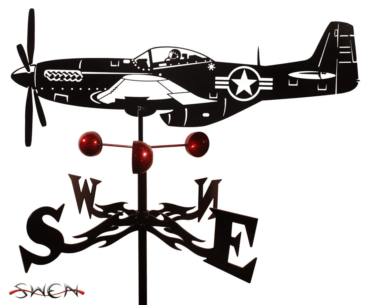 Farrell Series P51 Mustang Airplane Garden Stake Weathervane ~New~, Customized