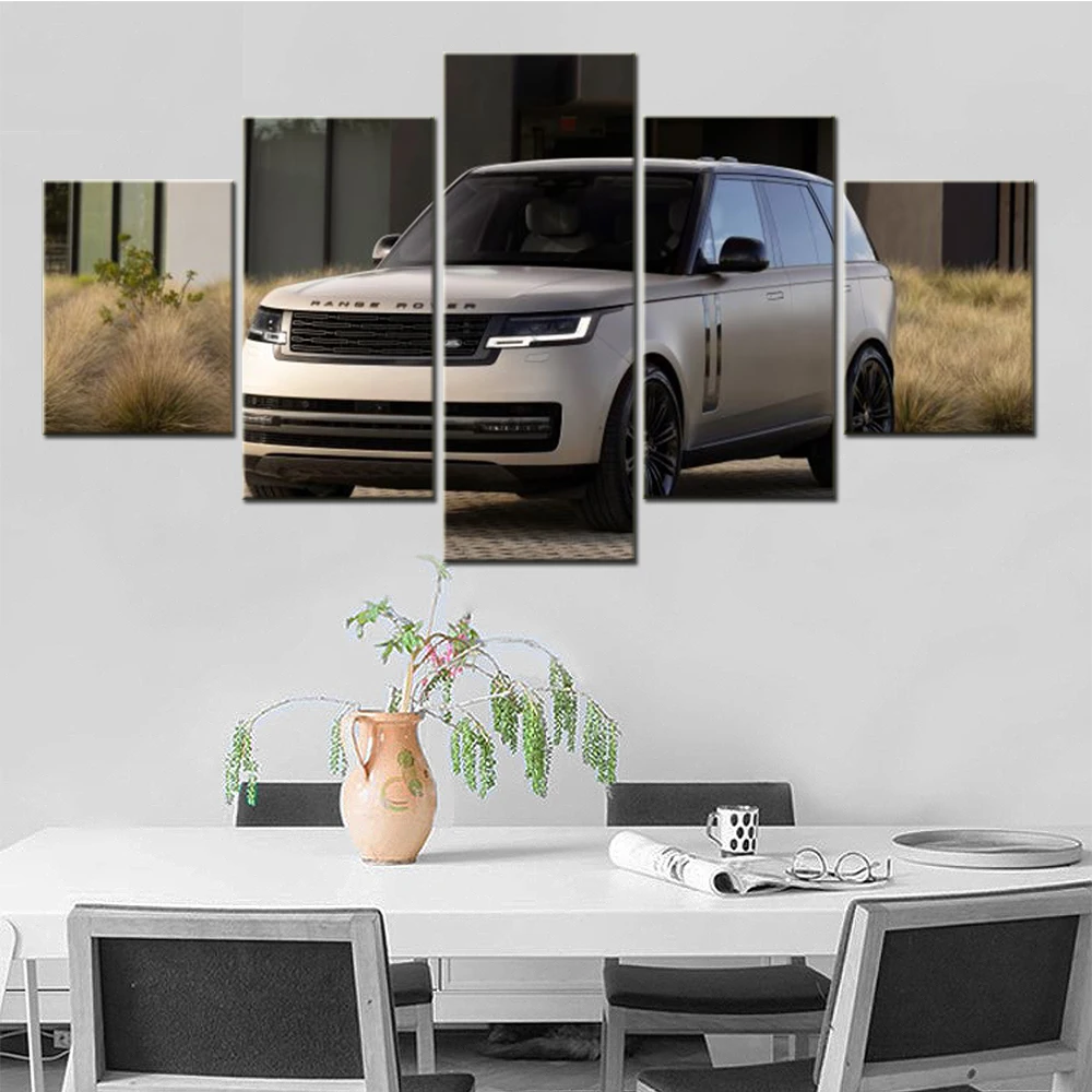 5 Pieces Wall Art Canvas Cars Poster Land Rover Range Rover P530 First Edition Home Decor Wallpaper