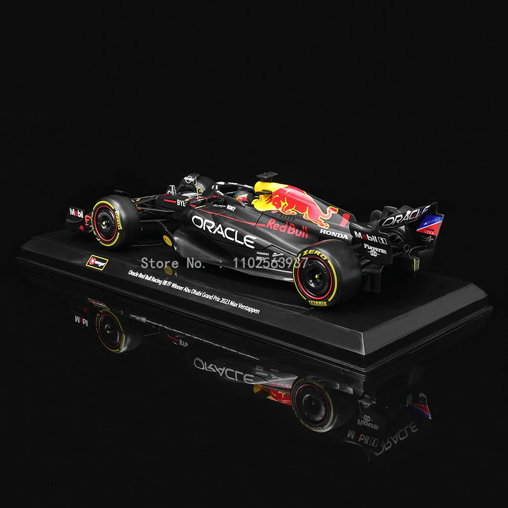 Bburago 1:24 F1 2023 Ferrari SF23 Red Bull RB18 RB19 Mercedes Benz W14 Formula 1 Simulation Alloy Car Model Crafts Decoration