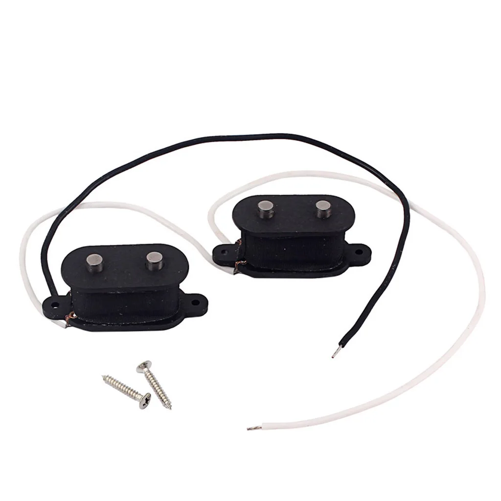 TUREBG Guitar Pickup Bass 4 String Vintage Style Alnico V Pickup Set for Fd Mustang