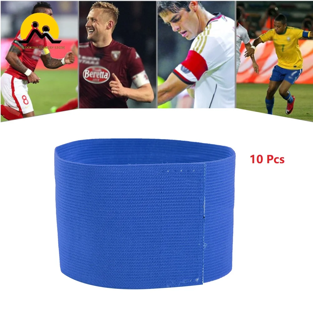 10Pcs Football Captain Armband Arm Band Leader Competition Soccer Gift Soccer Captain Armband Group Armband Football Training