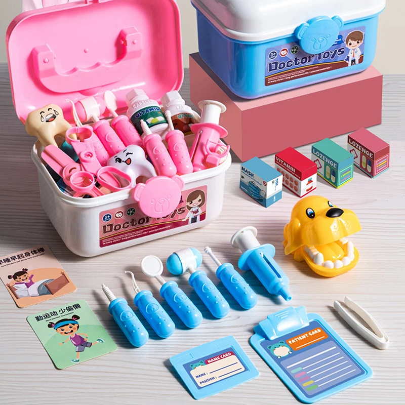 لعبة محاكاة للممرضات، ملحقات الطبيب، مجموعة لعب الطبيب للأطفال، هدية لعب منزلية