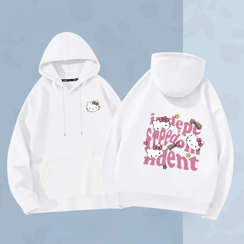 Parent child hoodie Hello Kitty Cartoon Anime periphery Mother daughter hoodie in Spring and Autumn cute Parent child clothing