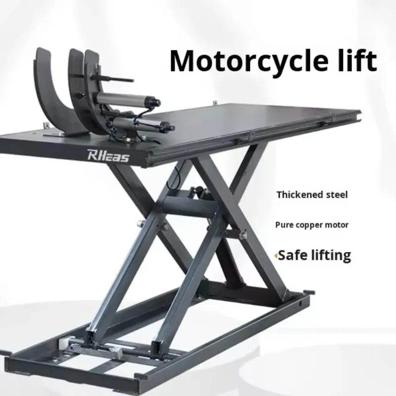 New Electric Motorcycle Sports Bike Repair Lifting Table Workbench with 800kg Load Capacity 220V/380V
