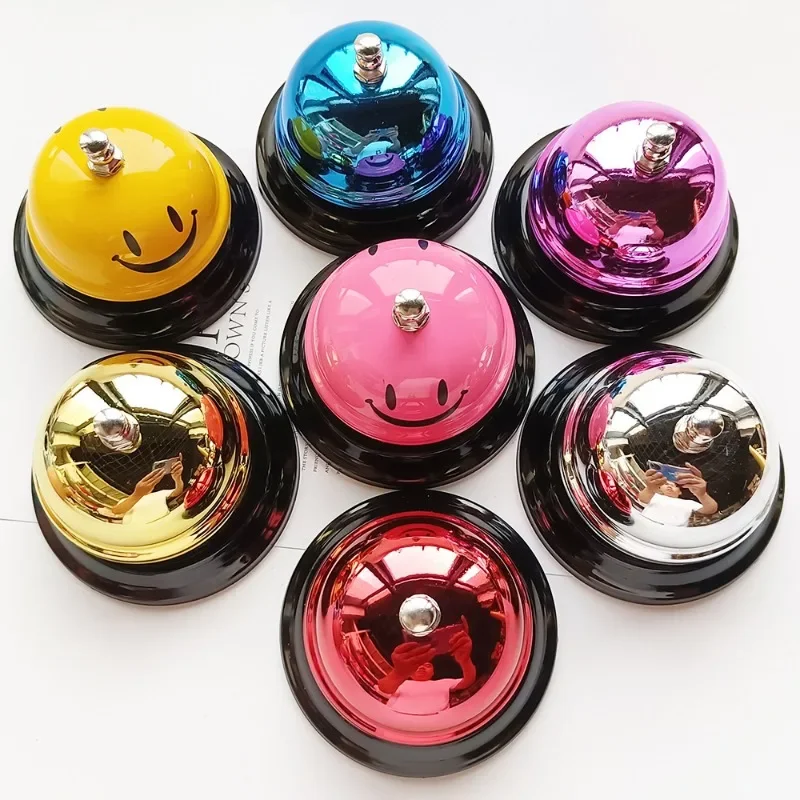 1PC Call Bell Desk Kitchen Hotel Counter Reception Festival Bells Small Dining Bell Table Summoning Bell Party Supplies