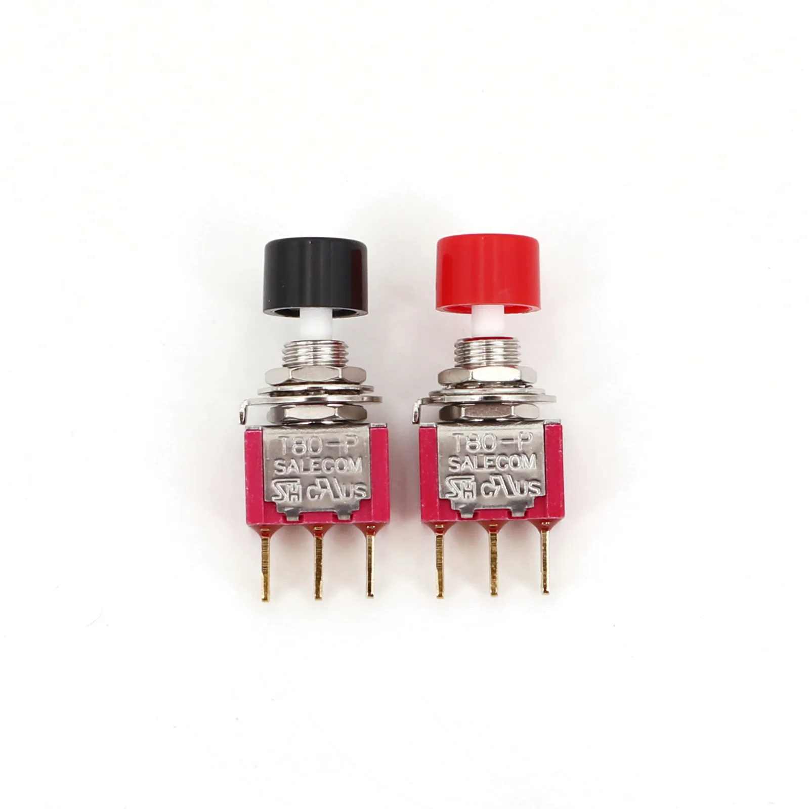 SH P8701-FBR Momentary Snap-Acting 3Pin SPDT Mini Pushbutton Click Switch 1A 125VAC