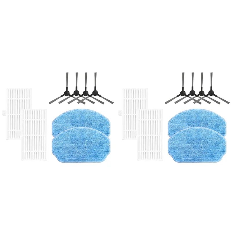 

A20F-2 Set For Midea VCR04W Robot Vacuum Cleaner Accessories Hepa Filter Side Brush Mop Cloth Spare Parts
