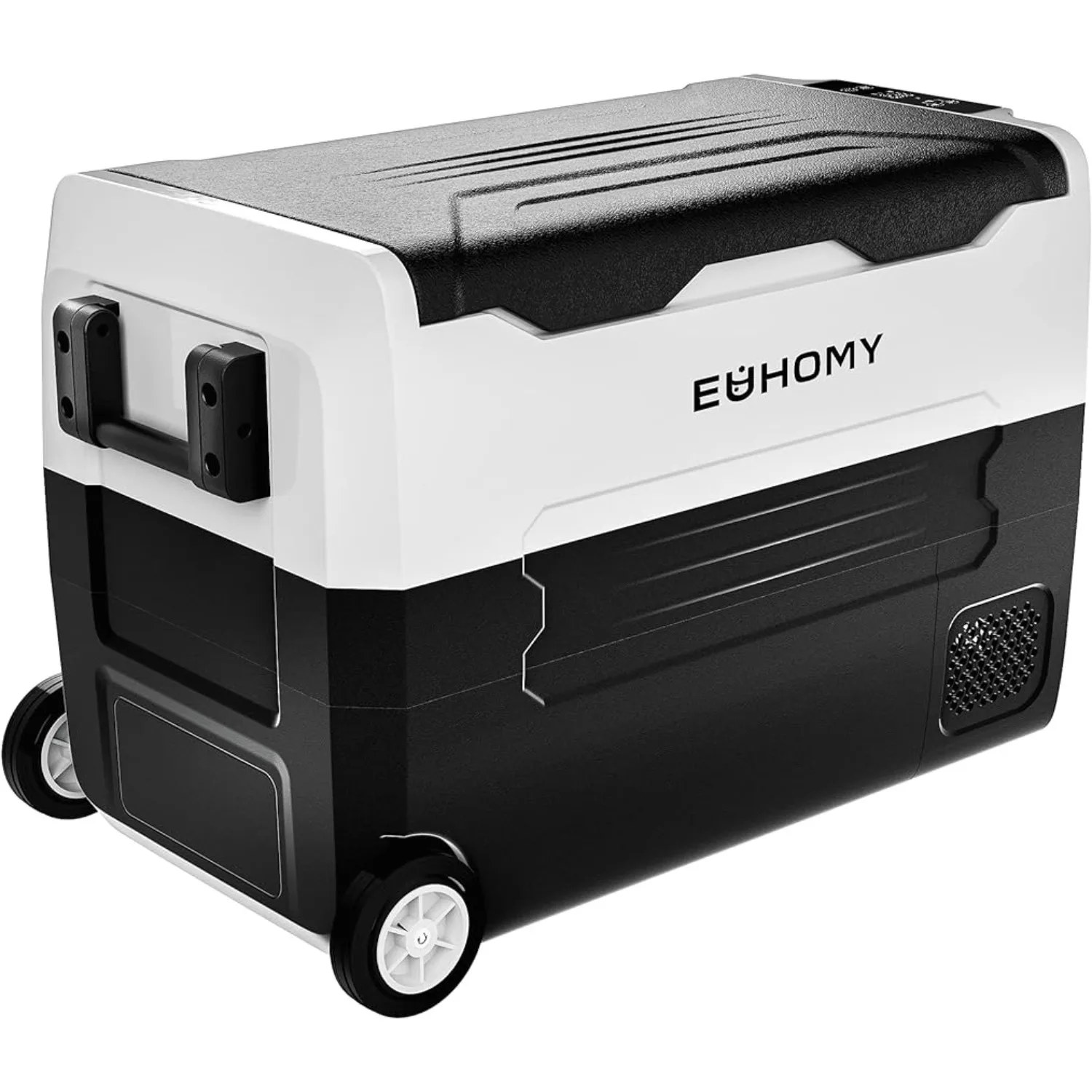 

EUHOMY 12 Volt Refrigerators, -4℉~68℉, 48 Quart Portable Freezer Electric Cooler 12/24V DC & 120-240V AC, Removable Divider