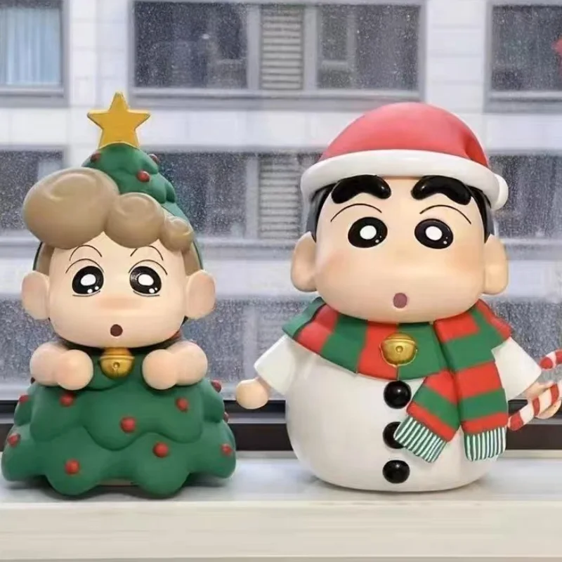 20cm Anime Crayon Shin Chan Figure Christmas Cosplay Shin-Chan With Light Action Figurine Collectble Models Xmas Gift Toy