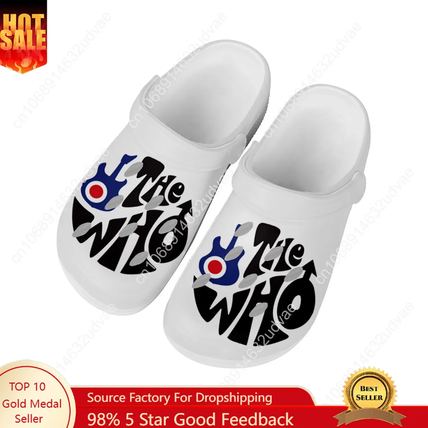 

The Who Water Shoes Mens Womens Comfortable Fashion Home Garden Clogs Customizd Sandals Beach Breathable Hole Slippers