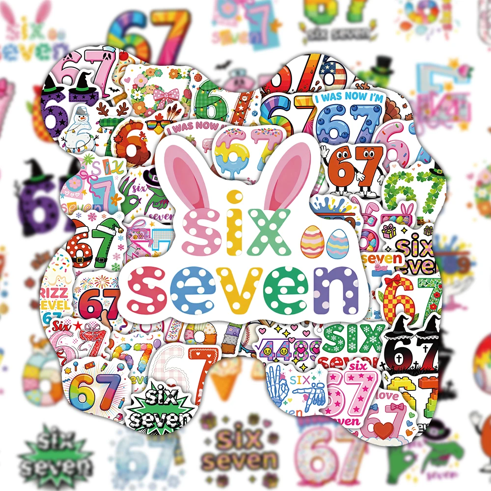 الكرتون الملونة الأزياء 67 الأمريكية الإنترنت المشاهير الرقمية الكتابة على الجدران ملصقات الإبداعية متعة عطلة نمط الديكور الهاتف