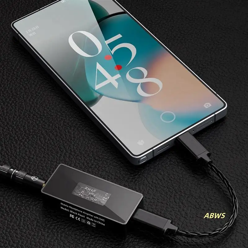 

HIFI Digital Audio Converter Decoder 384Khz DAC Dual Chip Amplifier 3.5Mm+4.4Mm Headphone Adapter Mobile Phone Audio