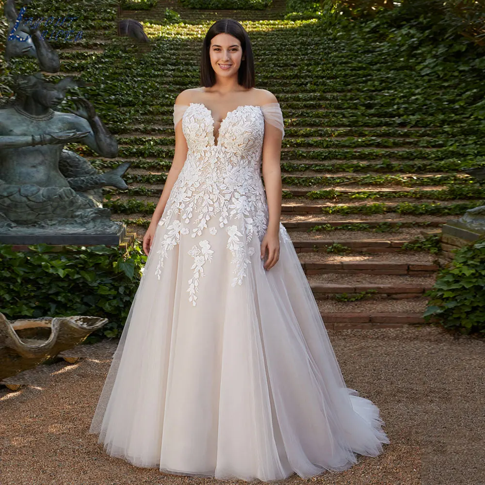 LAYOUT NICEB Boho Sweetheart Neck Wedding Dresses 2024 Charming Plus Size Sleeveless Bride Gowns Off Shoulder Vestidos De Novia