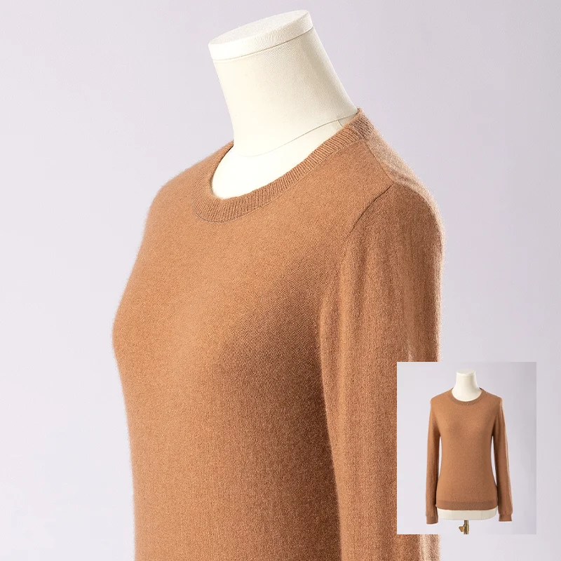 BC-435 Round Neck Clothing Knitting Clothes For Ladies Simple Pullover Knitted Top Cashmere Sweaters For Women Suits