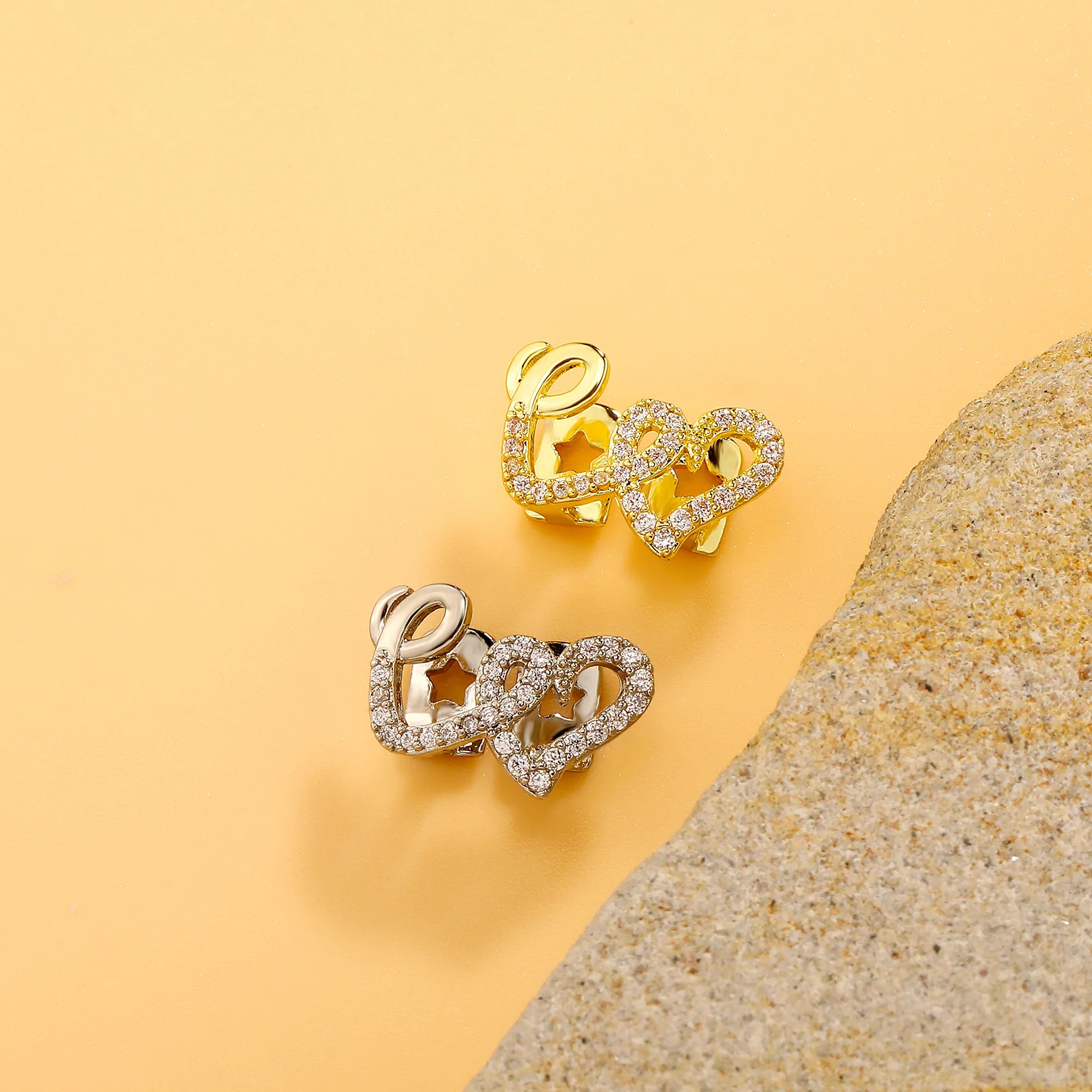 TOPGRILLZ Podwójne Serce Nakła – Body Jewelry Men recenzja i cena
