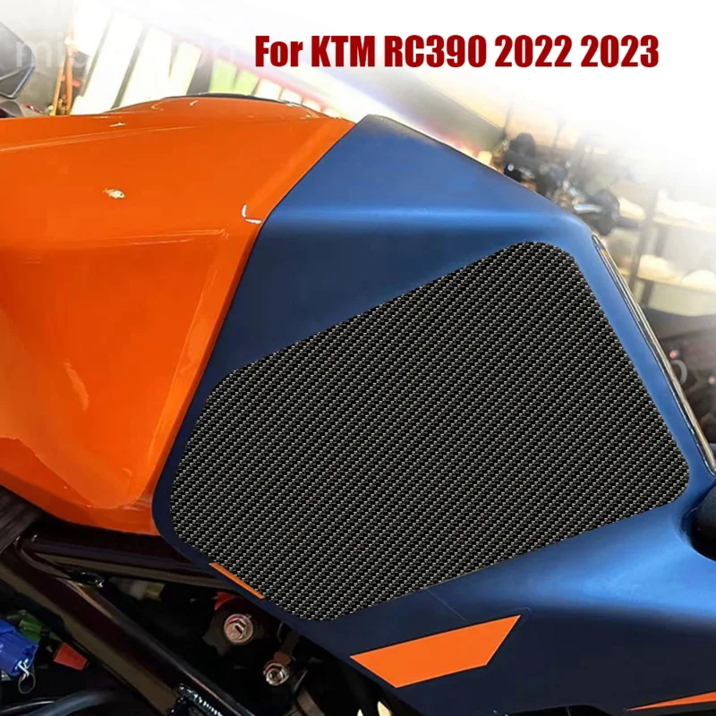 

Motorcycle Tank Traction Pad Anti-Slip Sticker Gas Knee Grip Protector for KTM RC390