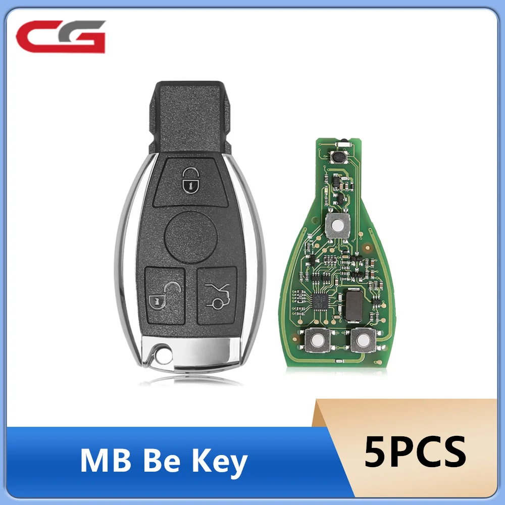 

5 шт. CGDI MB Be Key с корпусом смарт-ключа, 4 кнопки с паником для Mercedes Benz