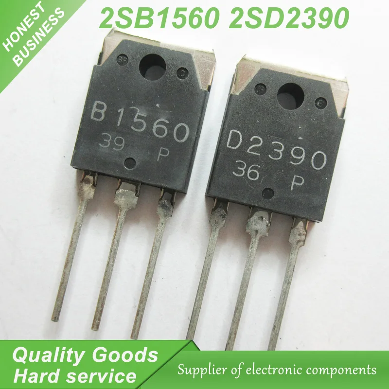 5Pair 2SB1560 B1560 2SD2390 D2390 Sound matching tube (5PCS* B1560 +5PCS* D2390 ) TO-3P new original