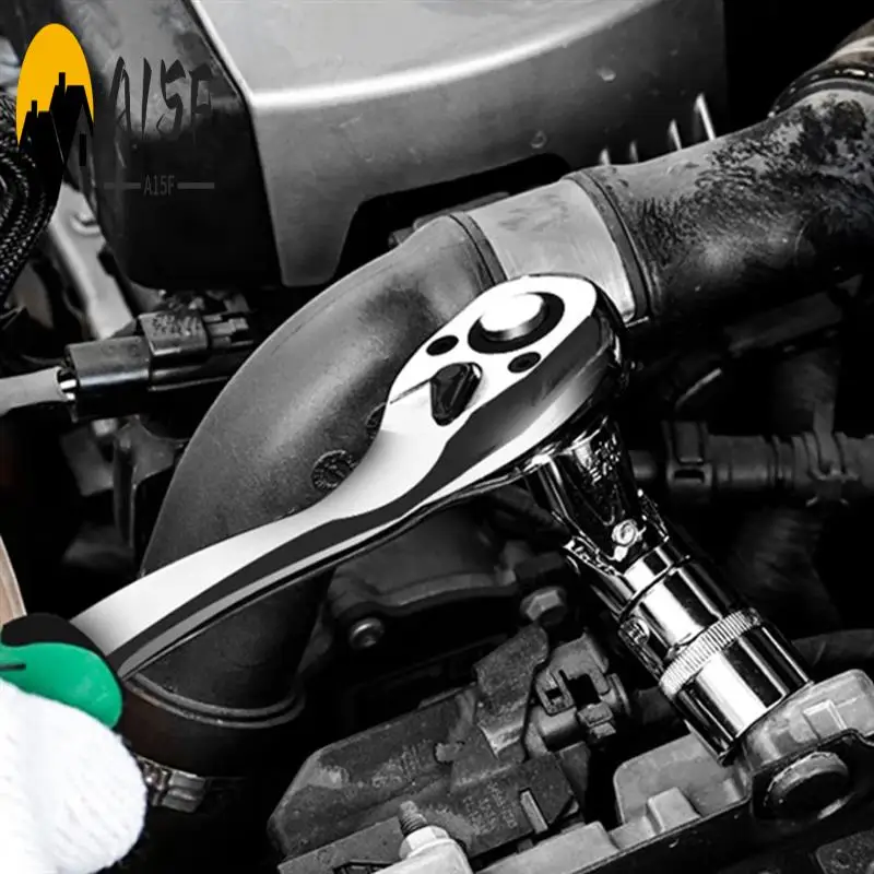 

A15F-72 Набор ключей с зубчатой трещоткой, 1/4/3/8/1/2 дюйма, телескопическая втулка, противоскользящий ключ с регулируемым крутящим моментом, инструмент для ремонта автомобиля K