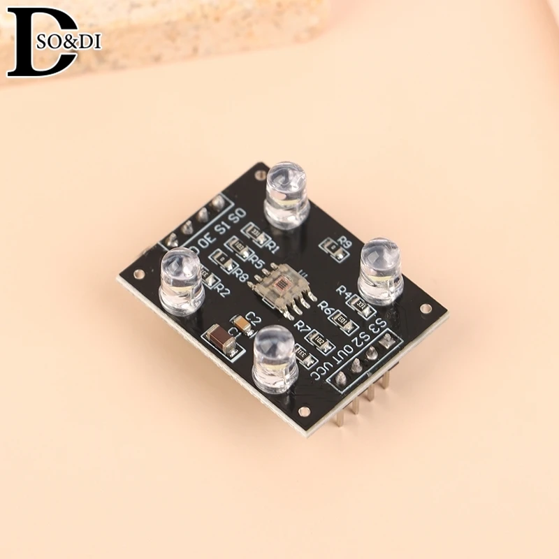 Cor Reconhecimento Sensor Módulo Acessórios para MCU, DIY DC 3-5V Entrada, TCS230, TCS3200