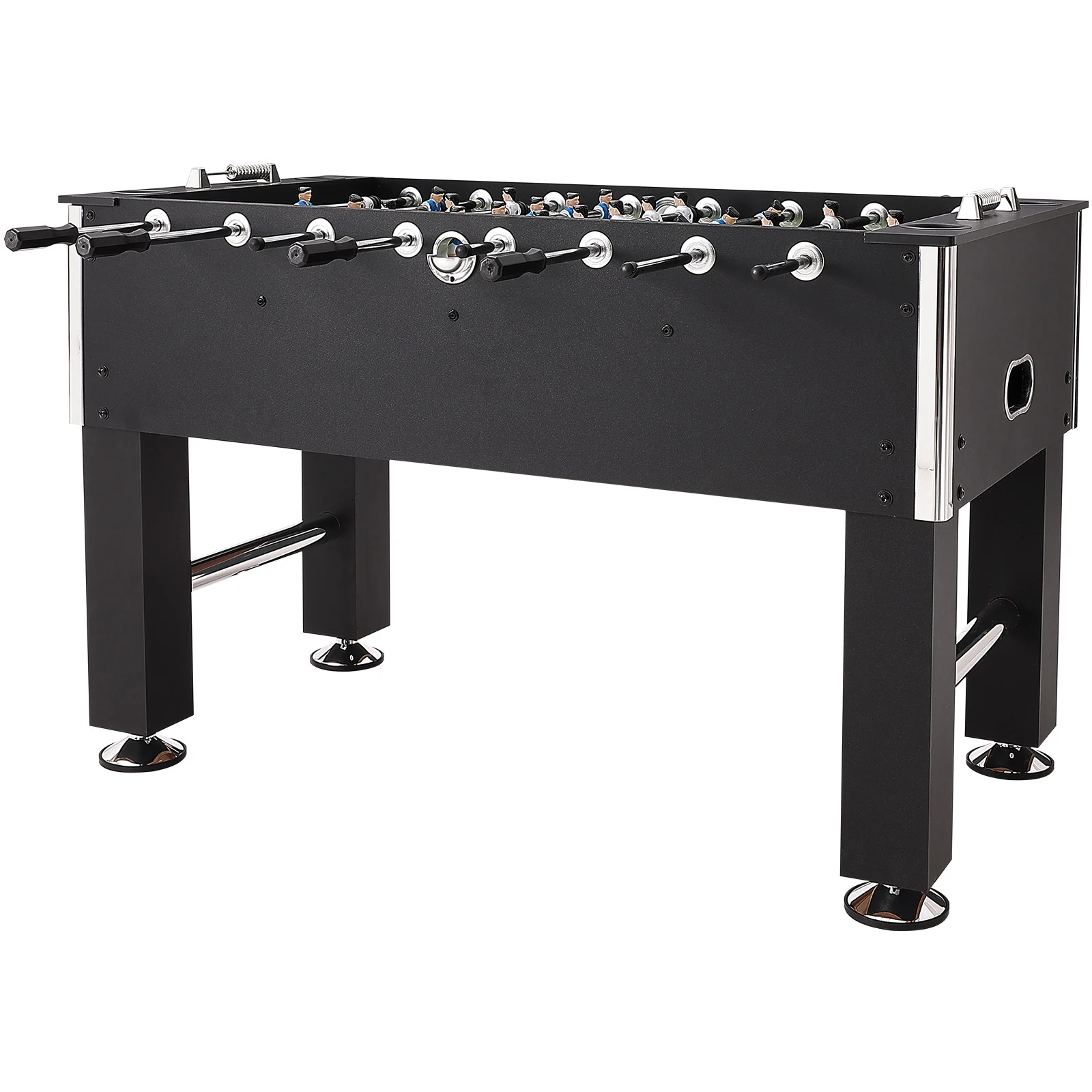 Foosball Table, 55 inch Standard Size Foosball Table, Includes 4 Balls and 4 Cup Holders, Indoor Full Size Foosball Table for Home, Family, and Game Room, Soccer with Foosball Table Set