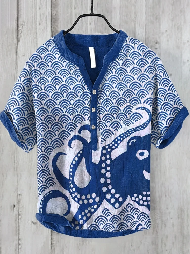 3D Animal Cat Print Men's Short Sleeve Shirt Summer Trendy Fashion Casual Plus Size Hawaiian Men's Top 2025
