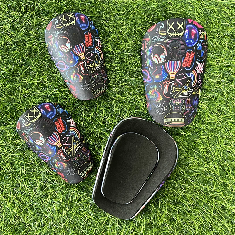 〔YY110〕1Pairs EVA Sponge Small Mini Shin Pads Wear-resistant Shock Absorbing Soccer Leg Protector Football Training Shin Guards