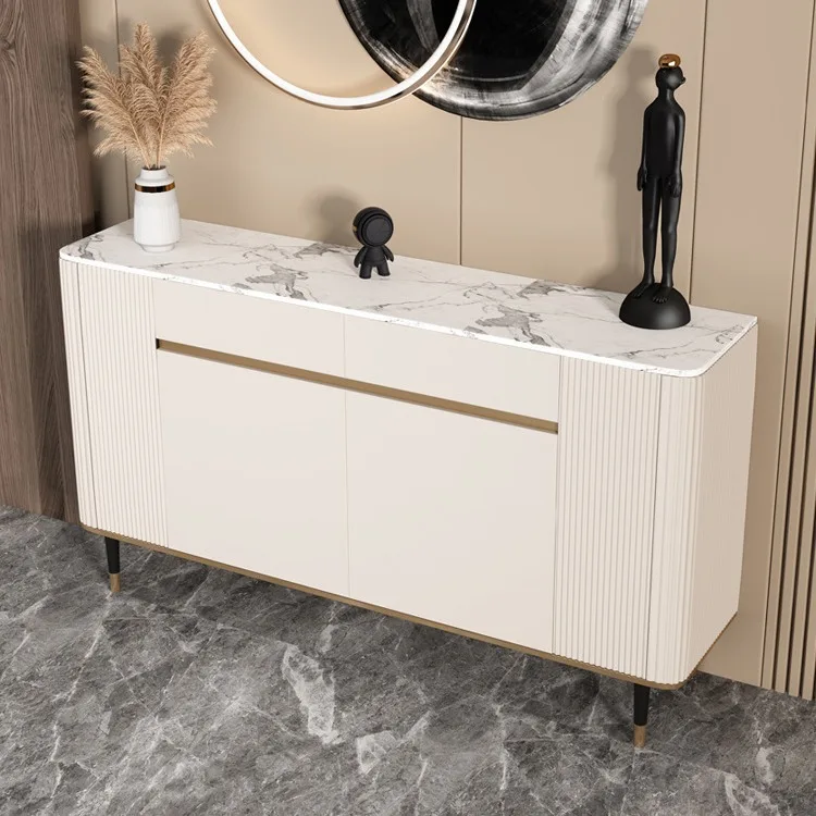 

！@Italian Rock Board Dining Cabinet, Modern and Simple Solid Wood Decoration Cabinet, Storage Cabinet