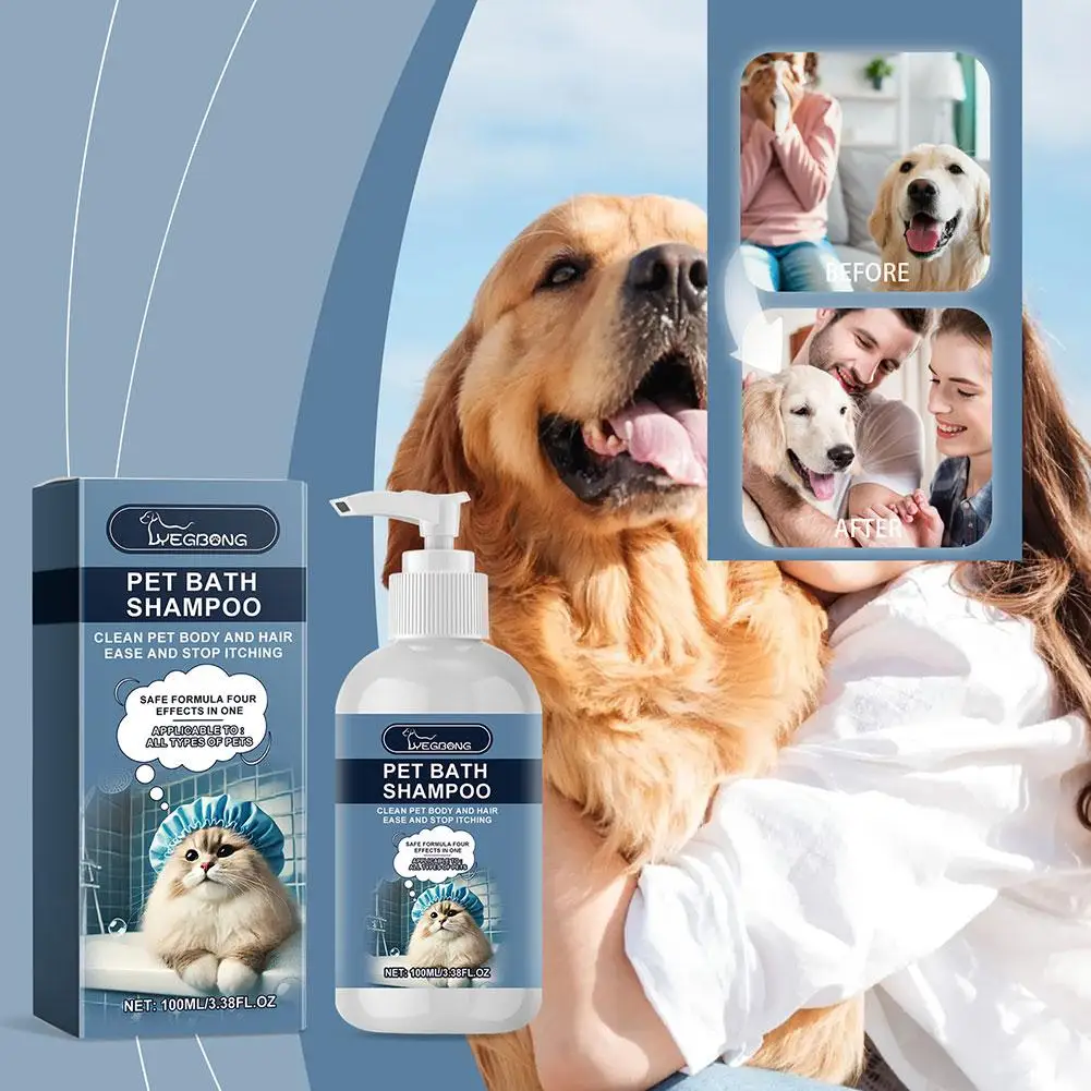 Pet Shampoo Natürliche Feuchtigkeitsspendende Hunde Conditioner 100 ml PH Ausgewogene Katzen Shampoo Körper Waschen Für Empfindliche Haut Pet Reinigung c8J5