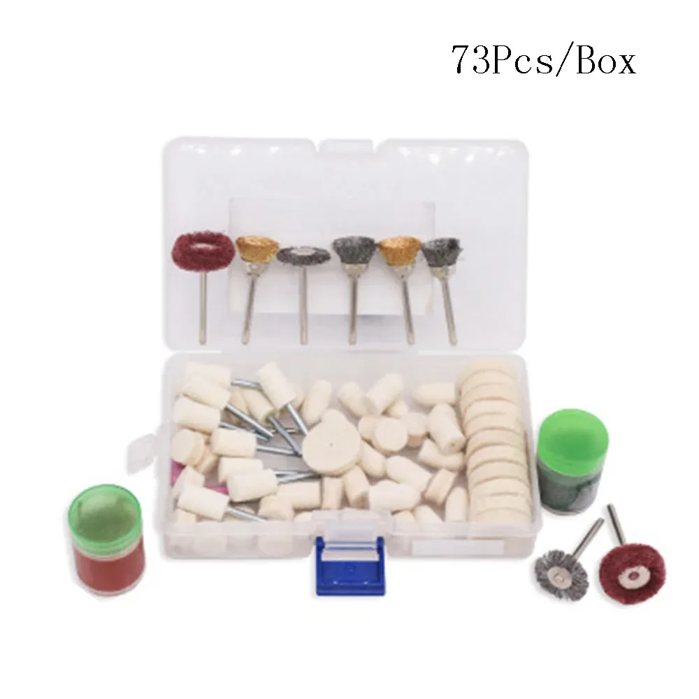 Electric Grinding Accessories 73/76/90/105/350Pcs Wool self-tapping rod  wheel Engraving Tool DIY Masonry