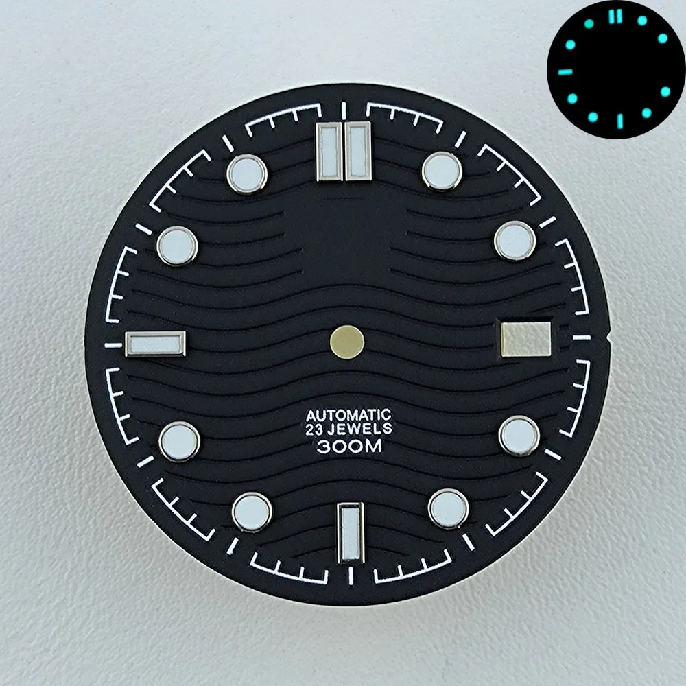 31mm NH35 Dial Watch dial face Luminous dial hands pointers for Seamaster 300 NH35 NH36 movement watch accessories replacements