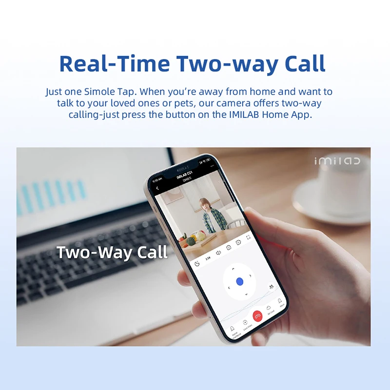 Imilab กล้องความปลอดภัยในบ้าน C21 WiFi 2.5K HD IP ในบ้านกล้องวิดีโอวงจรปิด ° 360กล้องเว็บแคมการมองเห็นได้ในเวลากลางคืนทำงานร่วมกับ Alexa