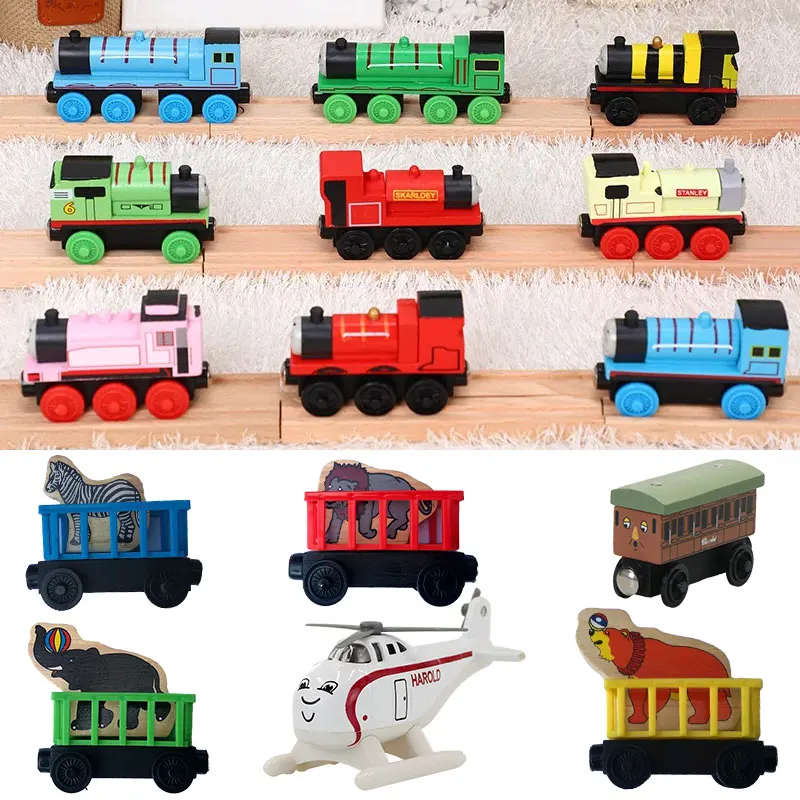Thomas y sus amigos tren de madera fundido a presión juguetes Thomas James Emily trenes modelo de carro chico juguete educativo niño regalo de Navidad