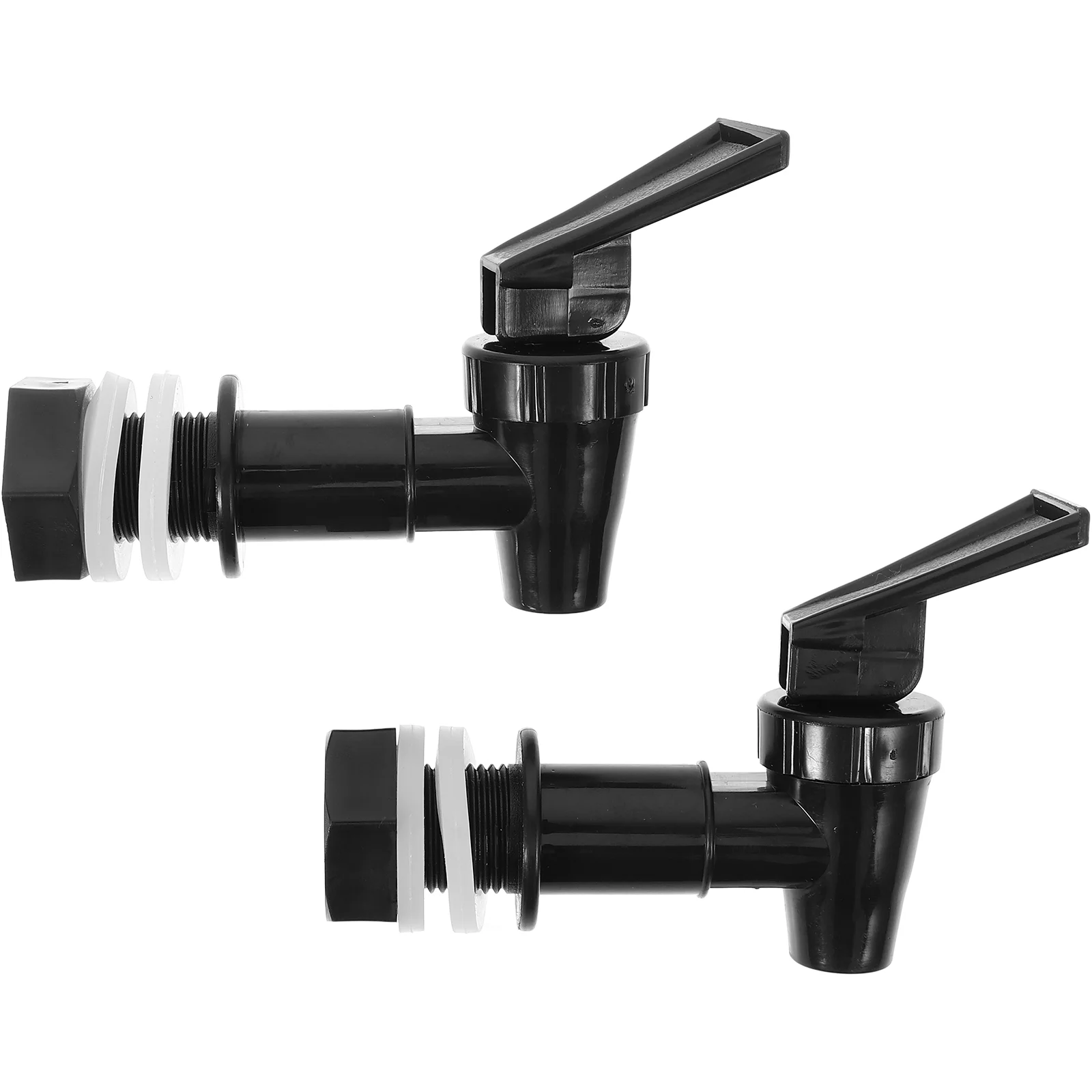 2 Pcs Faucet Spigot Tap outside Water Bucket Spout Silica Gel Plastic Nozzle Spicket