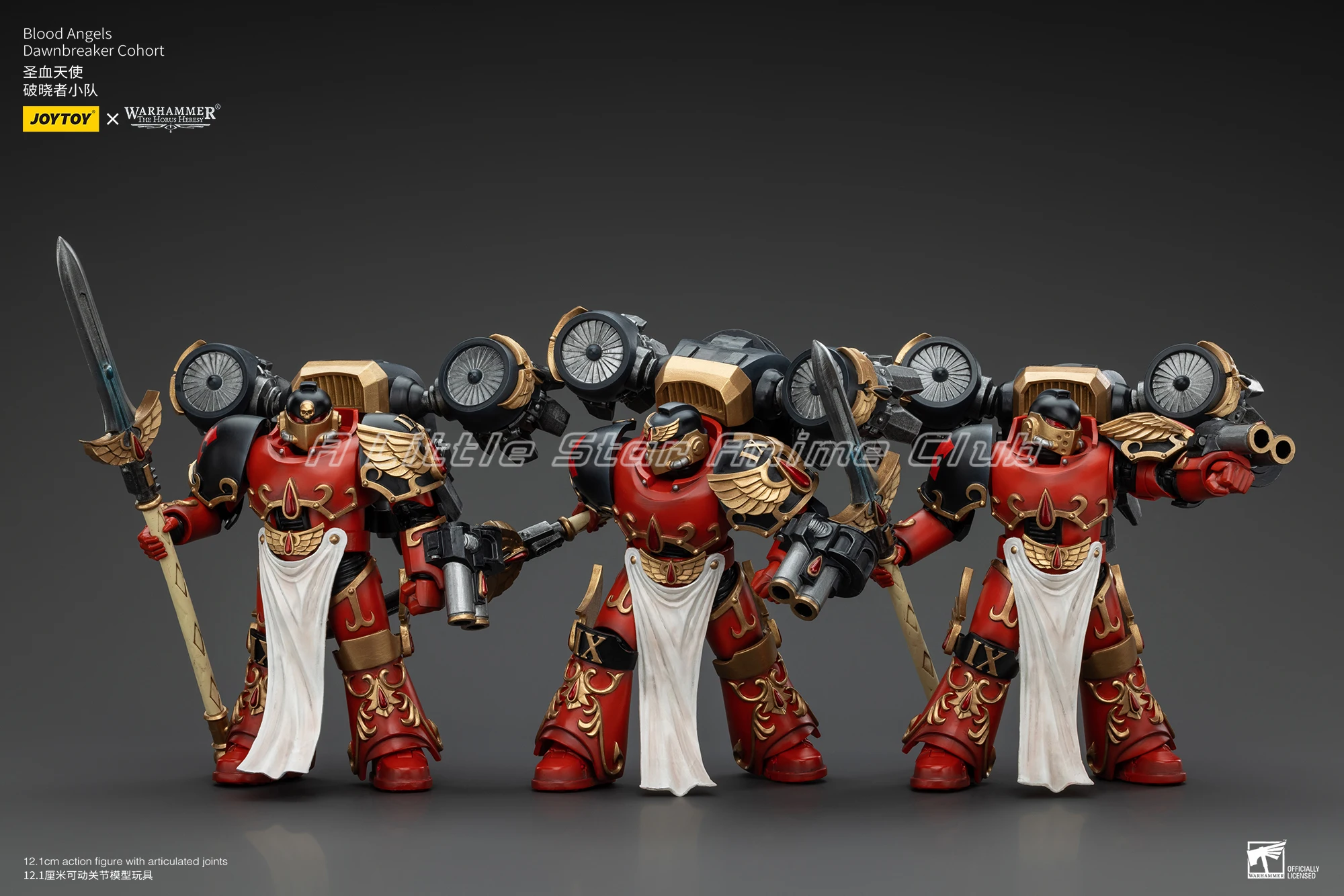 재고 있음 오리지널 JOYTOY 1/18 액션 피규어 Warhammer The Horus Heresy Blood Angels Dawnbreaker Cohort Model
