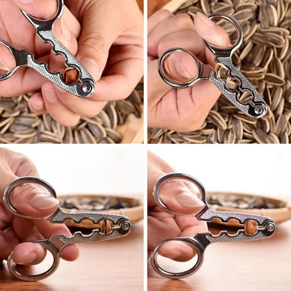 Heavy Duty Mini Dry Fruit Pliers Ergonomic Portable Pine Nuts Opener Non-Slip Stable Nut Sheller Tool Lazy Use 5