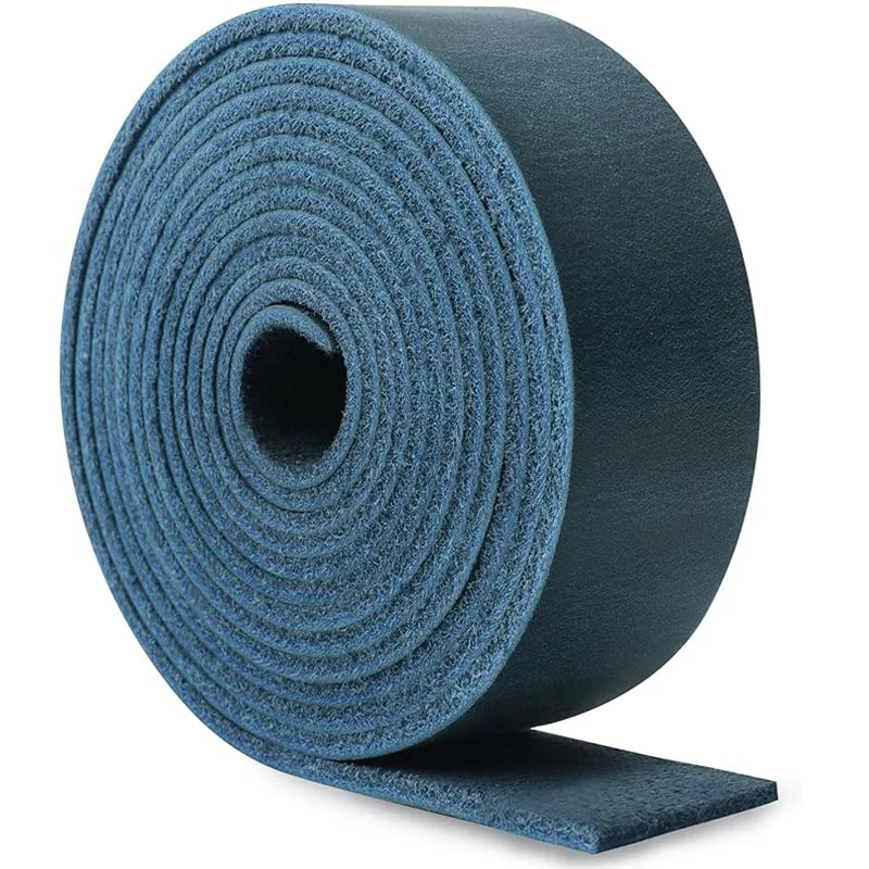 Deep Blue 2mm Crazy Horse Leather Strip, Slightly Stiff, Handmade DIY Bag with Belt, Shoulder Strap, Key Buckle Head Lay