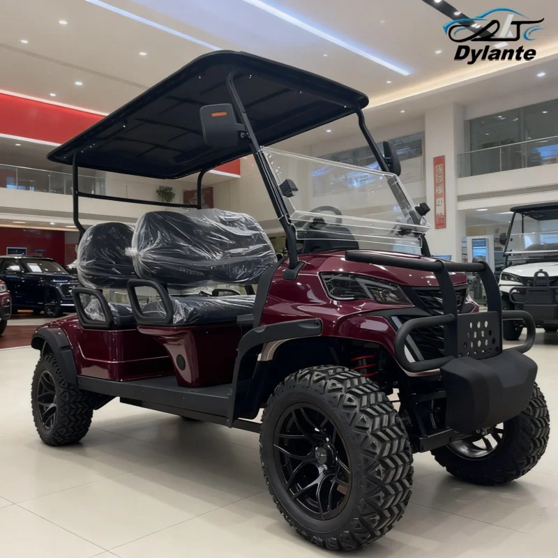 2025 شارع عربات الغولف القانونية نموذج جديد رفع الصيد بطارية ليثيوم 60/72 فولت عربة جولف كهربائية جميع التضاريس على الطرق الوعرة مركبة #6