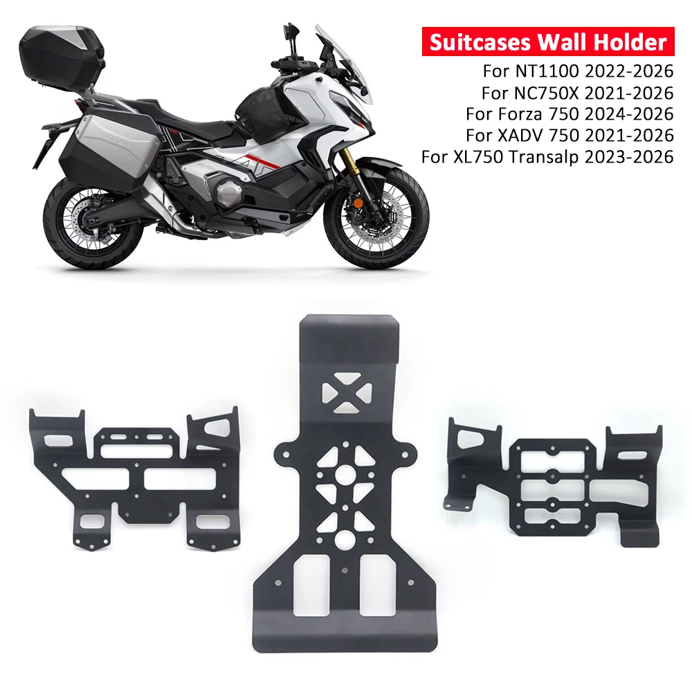 ホンダ-フォルツァ750-xadv750-nc750x-サイドトップテールボックス-ウォールマウントブラケット-xl750-トランサルプ-nt1100-oemスーツケース-パニア-ウォールホルダー
