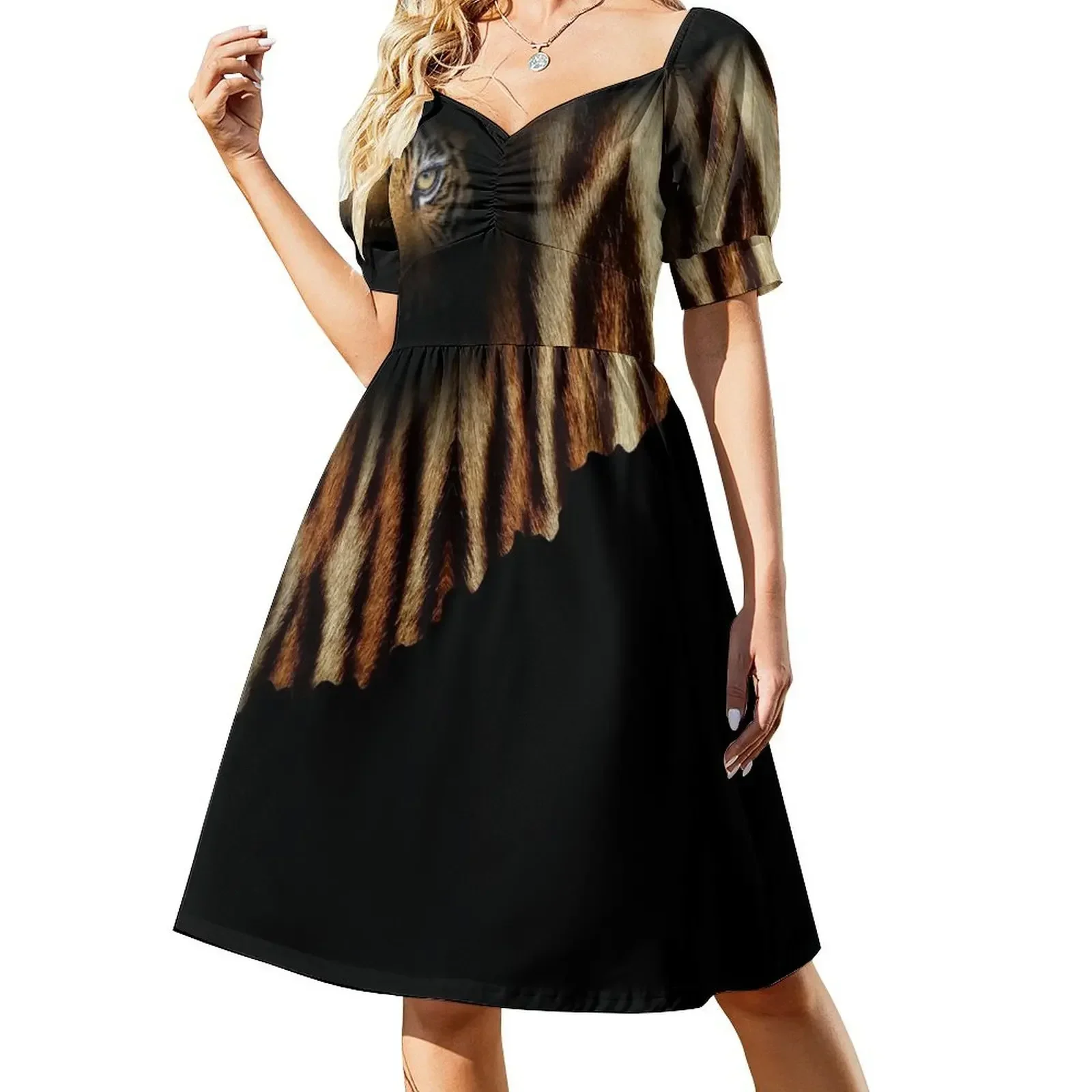 

Tiger Short-Sleeved Dress Women dresses summer Casual dresses Dress