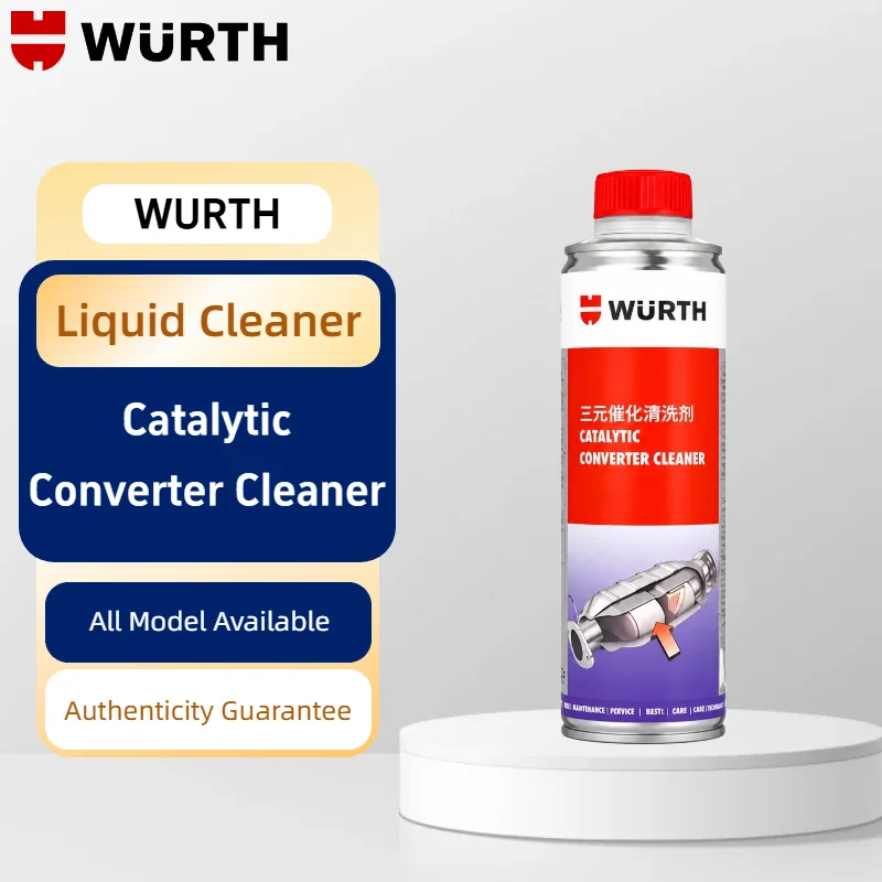 Limpador de conversor catalítico Wurth, removedor de depósitos de carbono do motor, limpador do sistema de combustível, melhora a MPG e a potência, reduz as emissões.