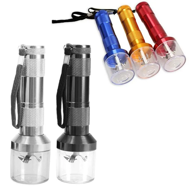 Torch Shaped Crank, Spice Muller Machine Herb Crusher, Metal Tobacco Crusher, Electric Mills