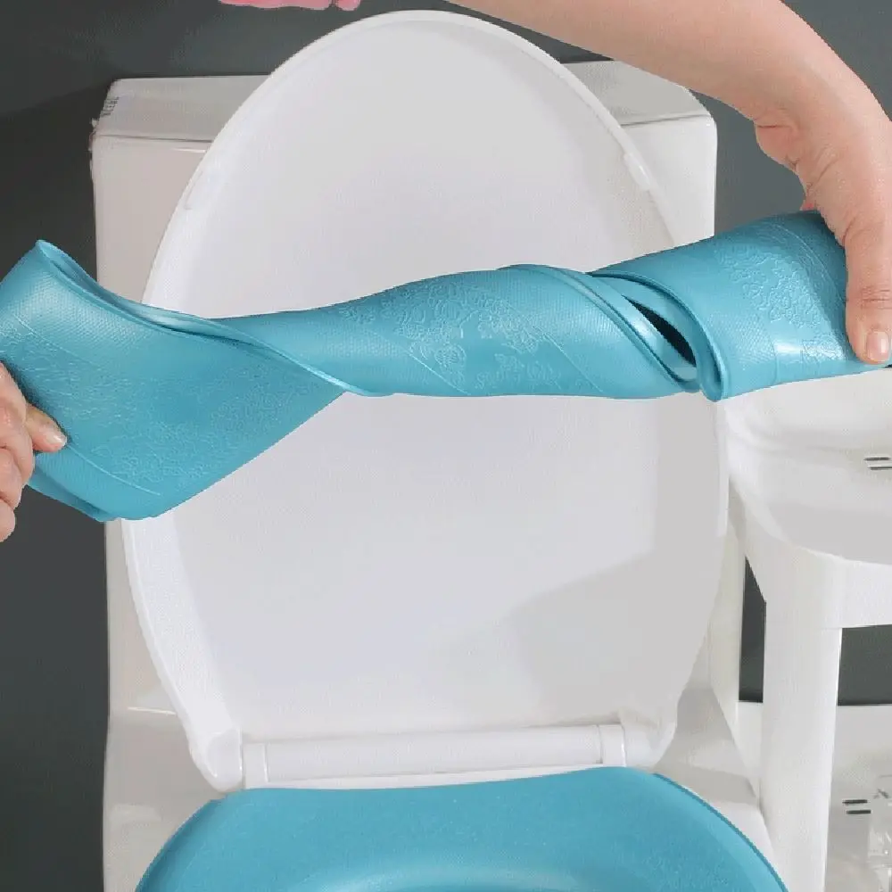 Funda Universal para asiento de inodoro, alfombrilla impermeable EVA para inodoro, almohadilla gruesa con tapa abatible, cojín para inodoro para las cuatro estaciones