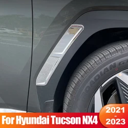 Cubierta lateral de la rueda delantera y trasera del coche, accesorio Exterior de modificación para Hyundai Tucson NX4 2021 2022 2023 Hybrid N Line