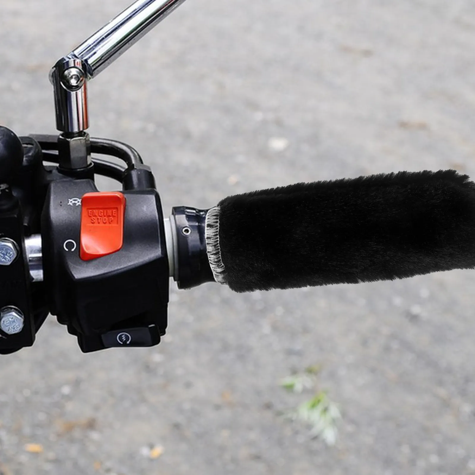 

1Set Bike Handlebar Warm Covers Brake Grip Protectors Non-Slip Cycling Handle Grip Covers Outdoor Bike Accessories Winter