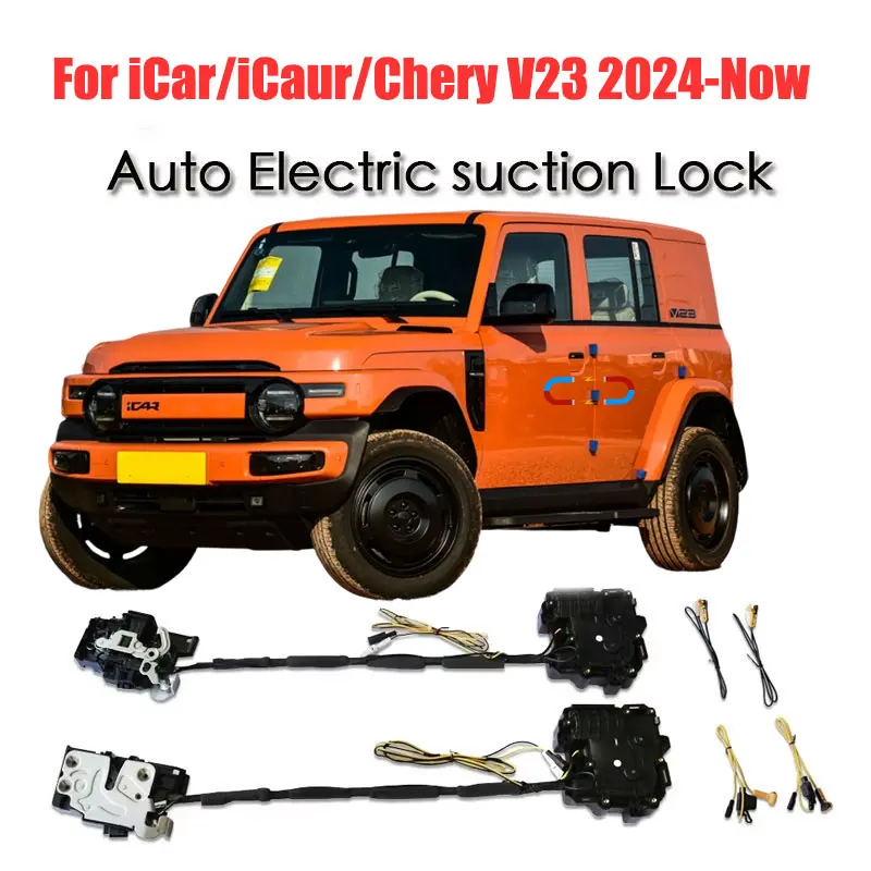 

For iCar/iCaur/Chery V23 2024-Now Car Soft Close Door Latch Pass Lock Actuator Auto Electric Absorption Suction Silence Closer
